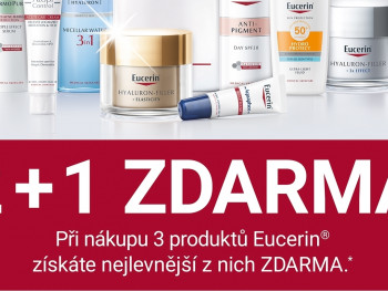 Akce 2+1 na kosmetiku EUCERIN